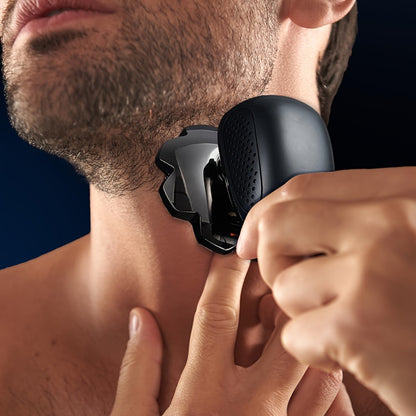 Electric Shaver for Men 5-in-1 Bald Head Shaver Wet Dry Electric Razor with 7D 9D Floating Head Detachable Magnetic Blades Cordless Grooming Kit Gift for Dad