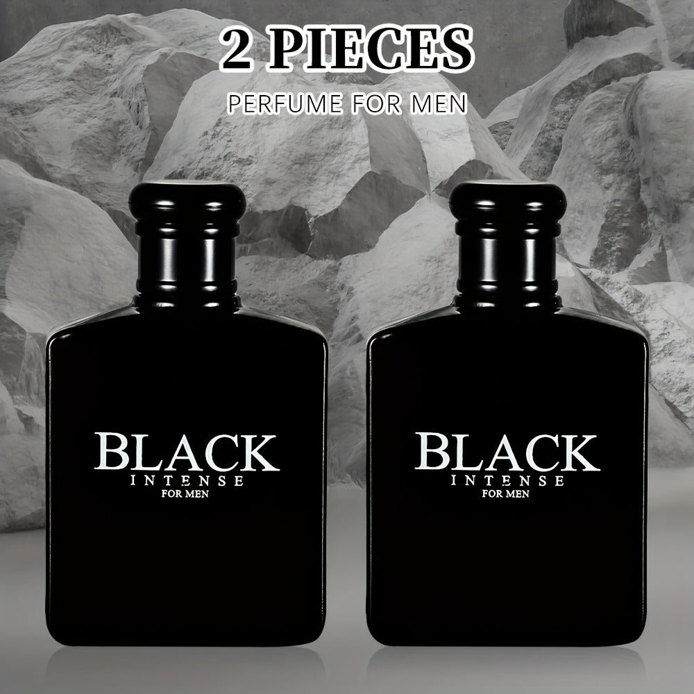 Men's Cologne Eau De Toilette Spray 3.4 fl oz 2 Pack - Long Lasting Fragrance Gift Set with Sage Absinthe Lemon Notes - Perfect for Dating Parties Valentines Day Anniversary