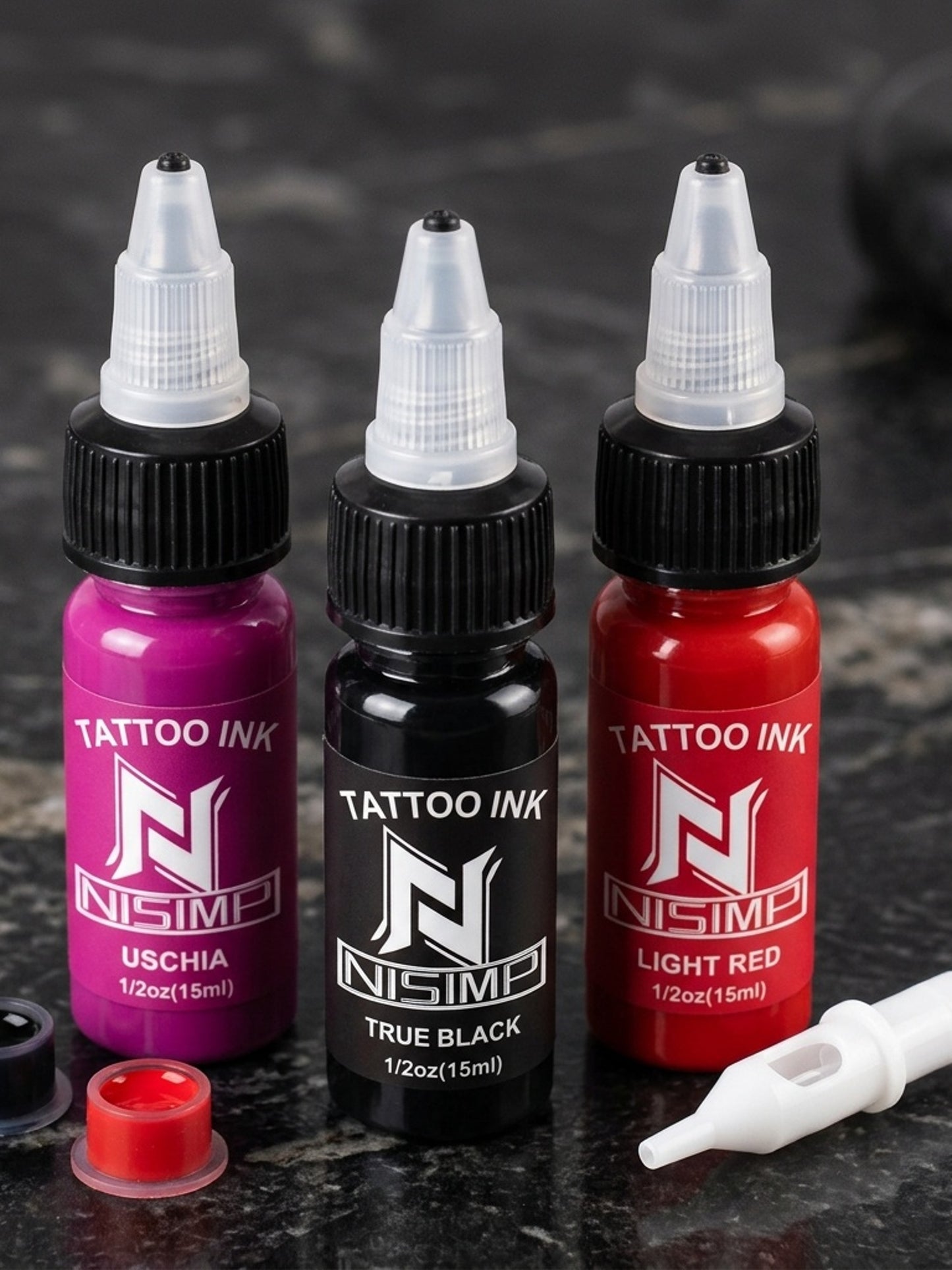 Tattoo Ink Set Professional Pre-Dispersed NISIMP 7 & 14 Colors Vibrant Pigment Density Skin-Friendly Tattoo Ink for Outlining Shading Body Painting Beginners Hobbyists & Expert Tattoo Artists