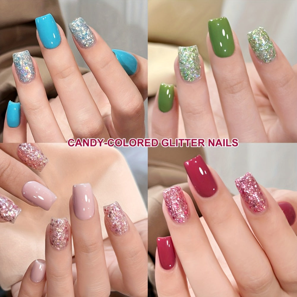 Glamorous Spring Nails Seasonal Nail Art 2Colors Set 0.51oz Nail Gel Polish Soaking LED Nail Gel Salon Female Nail Art Tools Four Seasons Fashion
