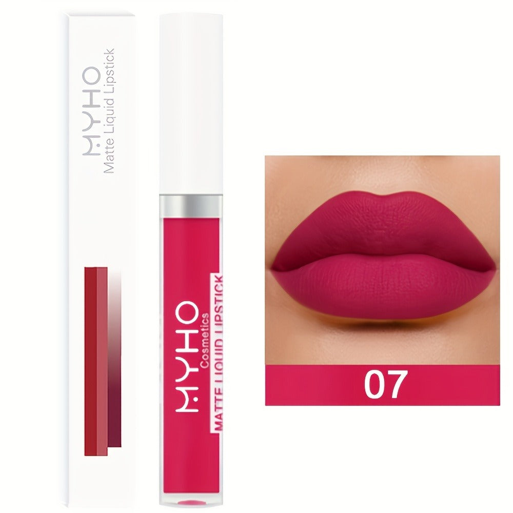 Velvet Matte Lip Gloss Set 9pcs — Waterproof High Pigment Lip Glaze, Non-Stick Creamy Formula, Long-Lasting Color for All Skin Tones, Perfect Gift for Women, 18 Shades Available
