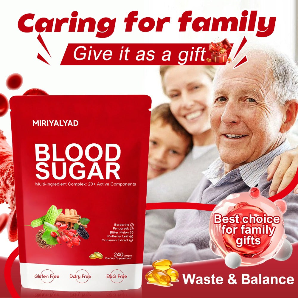 [Family Gifts & Christmas] 240 Capsules, Blood Sugar Health Support Supplement With Berberine, Cinnamon & Bitter Melon | 20+ Herbal Complex | Blood Glucose Balance And Insulin Support | Dietary Supplement | Local Warehouse, Family Gifts & Christmas