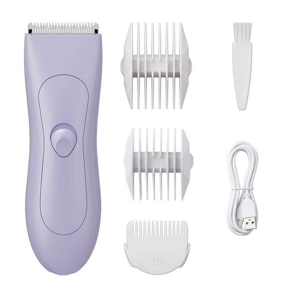Professional Body Hair Trimmer, IPX6 Waterproof, Men's Body Hair Trimmer, Electric Shaver, Electric Groin Trimmer, Easily Handles Underarm and Chest Hair, Replaceable Ceramic Blade Men's Grooming Shaver Trimmer, Full Body Grooming, Birthday