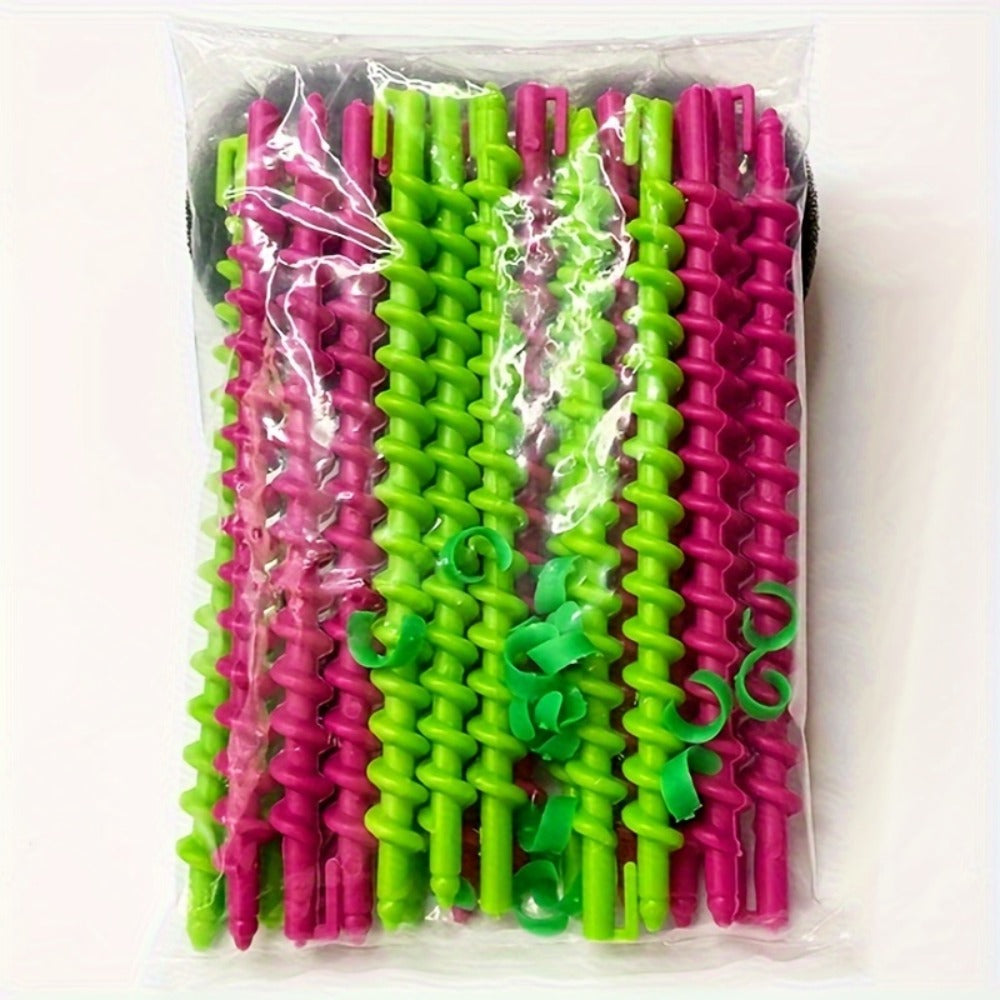 39/42pcs/Set Spiral Curling Hair Sticks, Professional Curler Set, Plastic Perm Rods for Hair Styling Hair Styling Tools