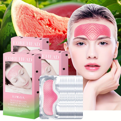 Forehead Patches Watermelon Caffeine Collagen Niacinamide Ultra Hydrating Moisturizing Nourishing Tender Skin Daily Facial Care 15pcs