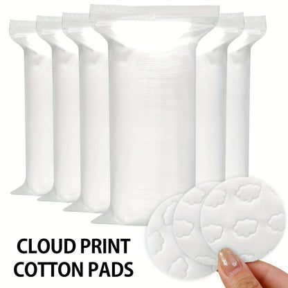 Makeup Remover Pads 600 Count Soft Hypoallergenic Lint-Free Cotton Rounds - 360° Locking Edge Unscented Absorbent Disposable Face Pads for Makeup Removal Toner Skincare Women
