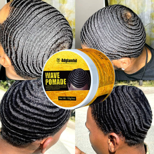 Men'S Wave Defining Cream - Non-Greasy Hold, Washes Out Easily, for Layered Waves, Volume & Texture, No Residue, Easy to Style & Maintain, Perfect for Natural Waves