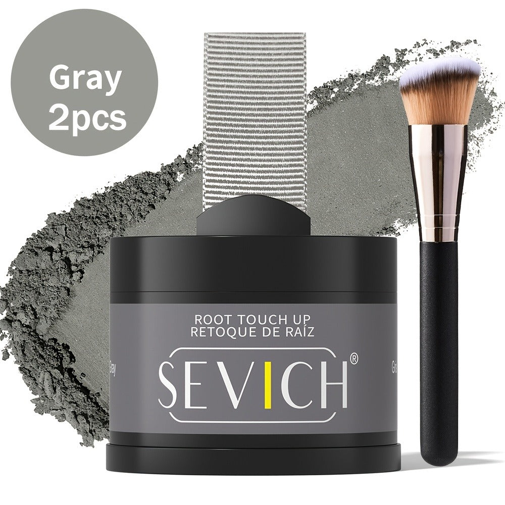 Hairline Powder for Root Touch Up & Hair Loss Cover - Volumizing Hair Concealer Powder for Thinning Hairline, Bald Spots & Sparse Areas - Works on All Hair Types - Multiple Shades with Brush 4g