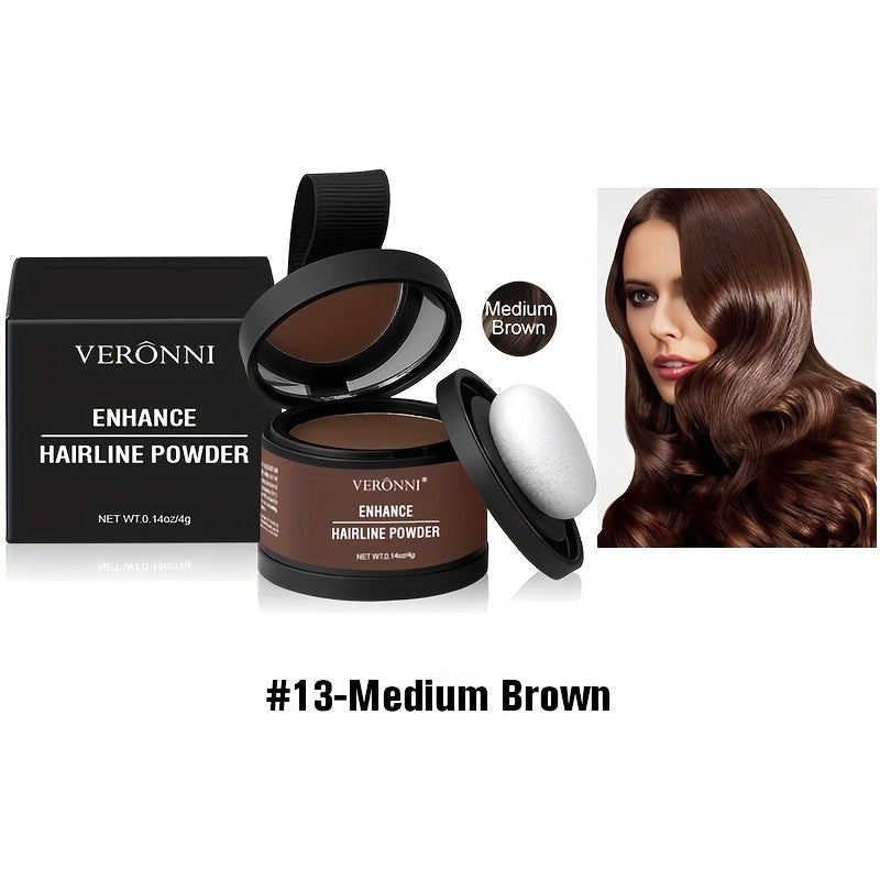 Hairline Shadow Powder Kit with Brush, Instantly Conceal Hairline And Hair Root, Waterproof Hairline Powder Filler for Natural Look