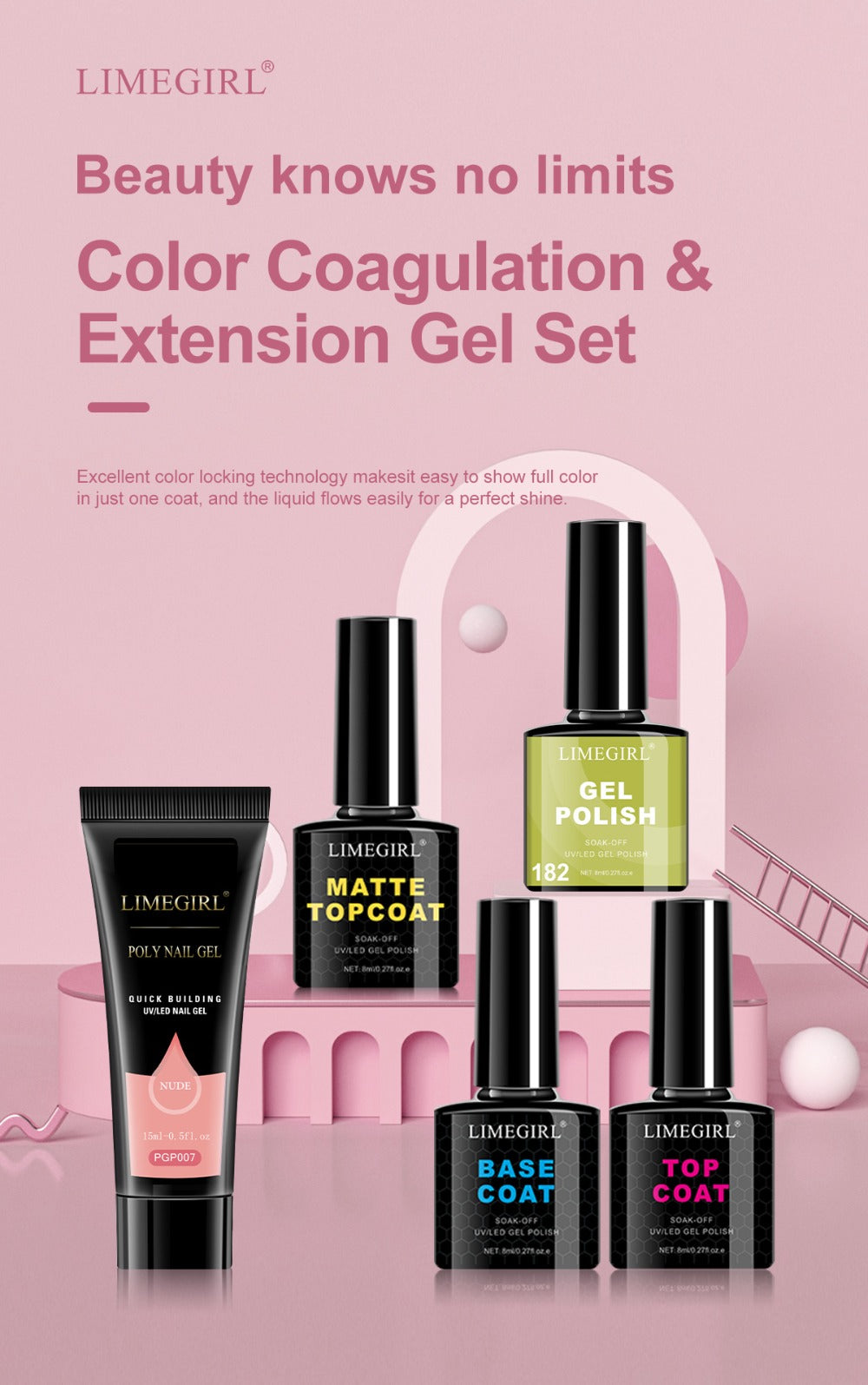 New Year 12 Colors Gel Nail Polish Kit with Nail Lamp Electric Nail Drill, 4 Colors Poly Extension Gel Nail, Nail Cutter, Nail Glitter, Top Coat Base Coat, Nail Art Design Gel Kit Valentine's Day Gift
