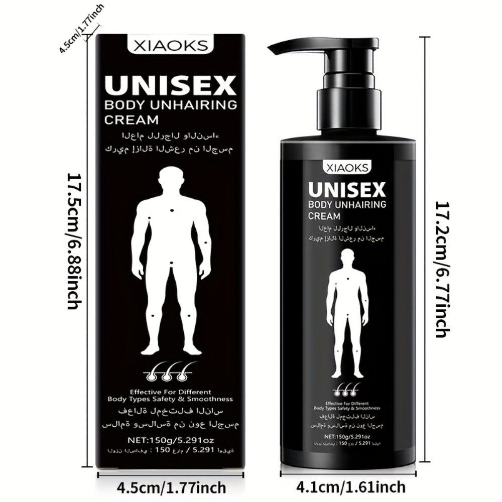 150G Men'S Body, 5 Min for Sensitive Skin, Gentle Formula, Best Hair Removal for Private Parts Hair Removal Gel for Body, Chest & Back, Safe for Sensitive Skin, Unisex