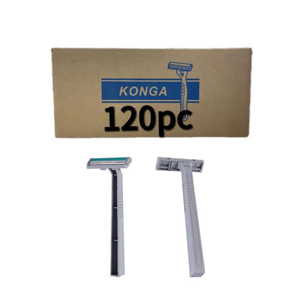Disposable Razors 120 PCS Double Blade Stainless Steel Shaving Razor Bulk Pack - Smooth Close Shave for Men & Women Body Face Leg Hair Removal