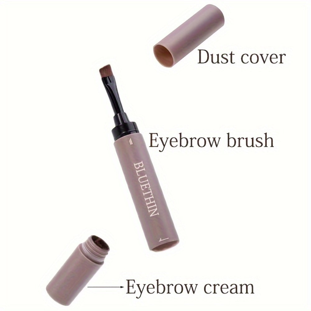 Waterproof Eyebrow Pencil Dual-Ended Smudge-Proof Long-Lasting Brow Definer with Angled Tip Flat Tip Spoolie Brush Precise Outlining Filling 2pcs 4pcs Set