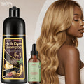 Hair Dyeing Kit, 16.91 Oz Hair Dyeing Shampoo, 3 in 1, 0.03/1.01 Oz Rosemary Hair Care Oil, Gentle on Skin, Natural And Safe Formula, Quick Hair Dyeing Oil The Perfect Christmas Gift