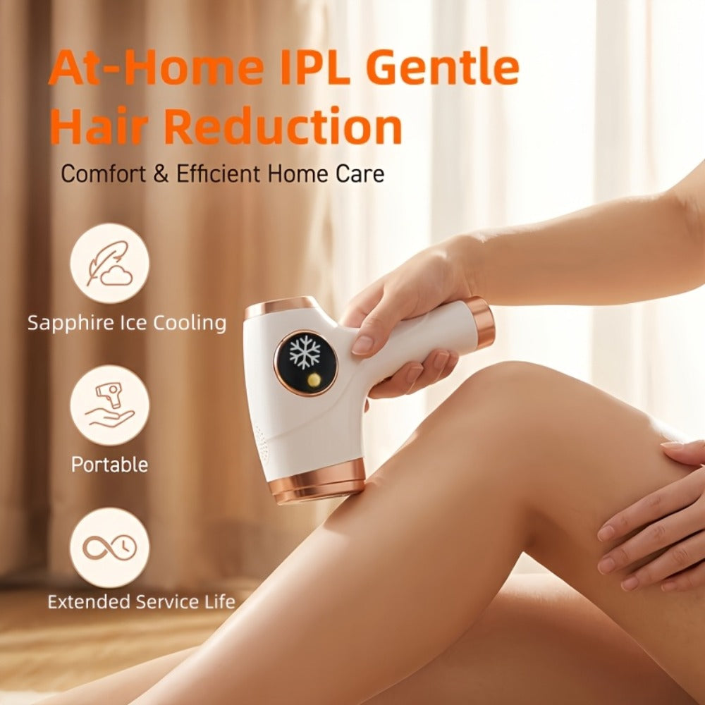 At-Home IPL Hair Reduction Device With Sapphire Cooling Comfort Technology, 9 Adjustable Modes, Up To 999, 900 Flash Lifespan, Unisex Grooming Tool For Face, Body, Underarms & Bikini Area, Sweet Gift For Her&Mom & Best Friends, Father'S Day Gift