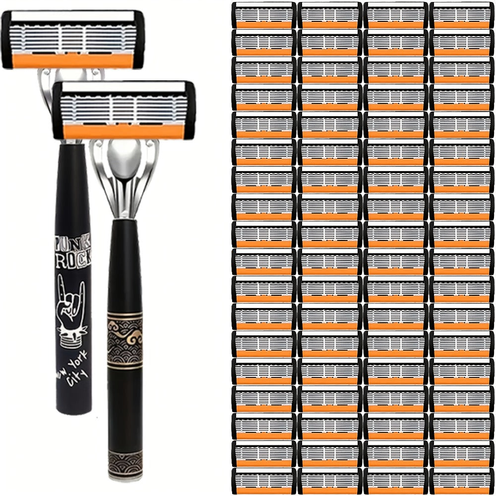 Classic Trend Safety Razor Made In China Sharp Durable Handle Comfortable Non-slip Safe Shaving Makes Your Cheeks Clean And Refreshing Before Shaving Dates Must Take Her Men's Essential Razor