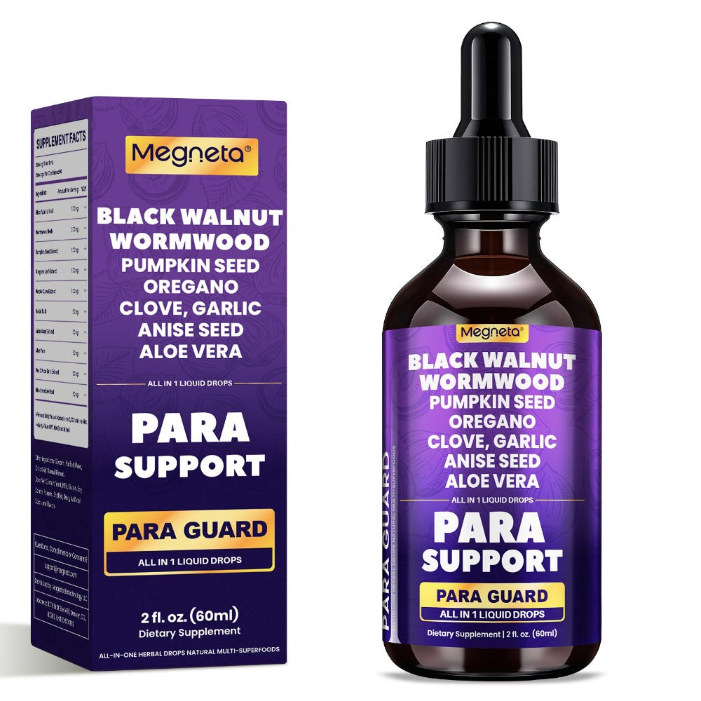 High Potency Herb with Black Walnut Liquid Drops, with Clove, Garlic, Turmeric, Pumpkin Seed, Oregano, Digestive Health Support, Gut-Friendly. 2.03 oz