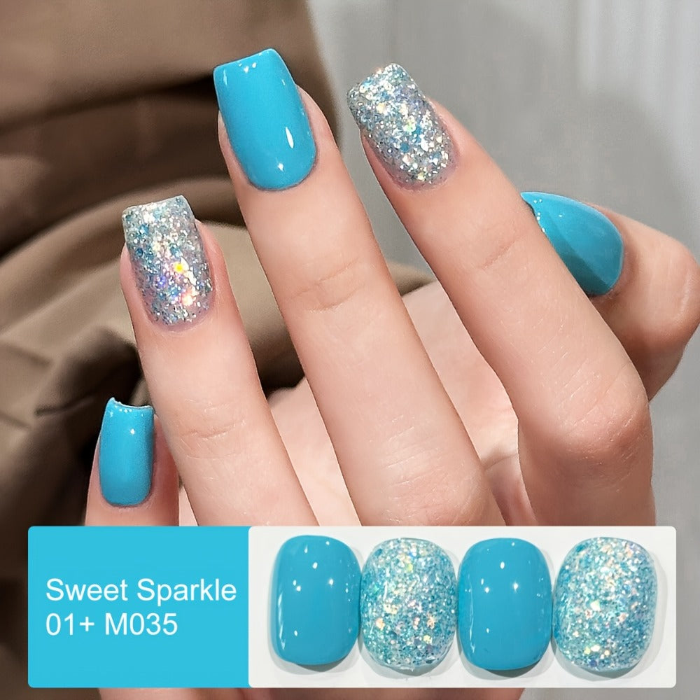 Glamorous Spring Nails Seasonal Nail Art 2Colors Set 0.51oz Nail Gel Polish Soaking LED Nail Gel Salon Female Nail Art Tools Four Seasons Fashion