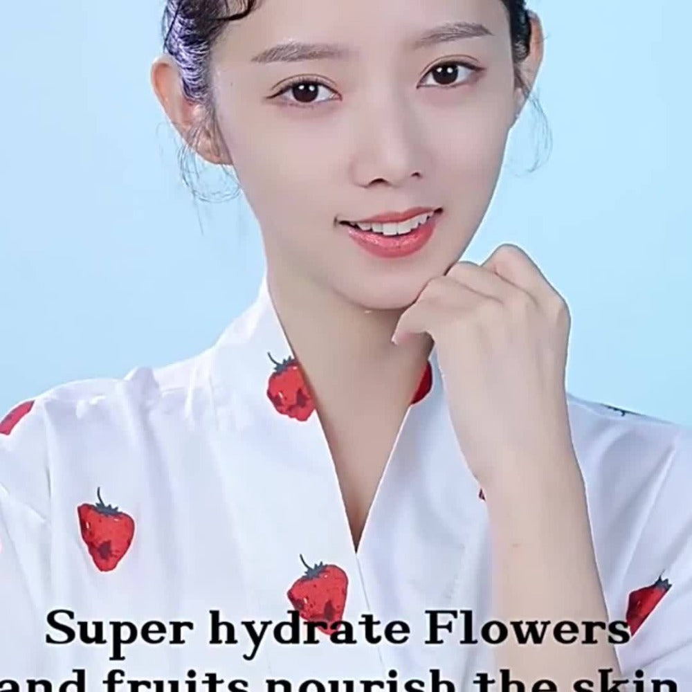 10 Fruit Mask Sheets - Glycerin Moisturizes And Nourishes The Skin, Essence Moisturizing, Mask Sheet for All Skin Types, Travel Essential