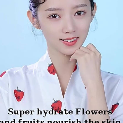 Fruit Essence Face Mask Sheets 10pcs Glycerin Moisturizing Nourishing Lemon Scent Hydrating Sheet Mask for All Skin Types Travel Essential Korean Skincare