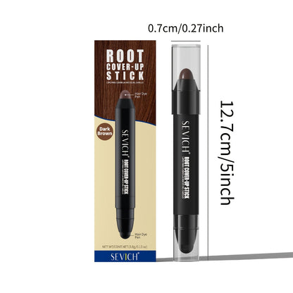 Hair Dye Pen for Men – Root Cover Up Stick, Beard & Gray Hair Color Pen, Long-Lasting High Coverage, Perfect Hairline Touch-Up, All Hair Types – Black & Dark Brown