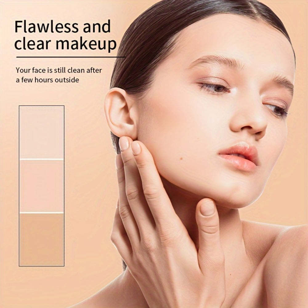 CC Cream Concealer Air Cushion Moisturizing - MERCILEN Medium Coverage Natural Finish Hydrating Long-Lasting Buildable Foundation for Sensitive Skin Daily Wear