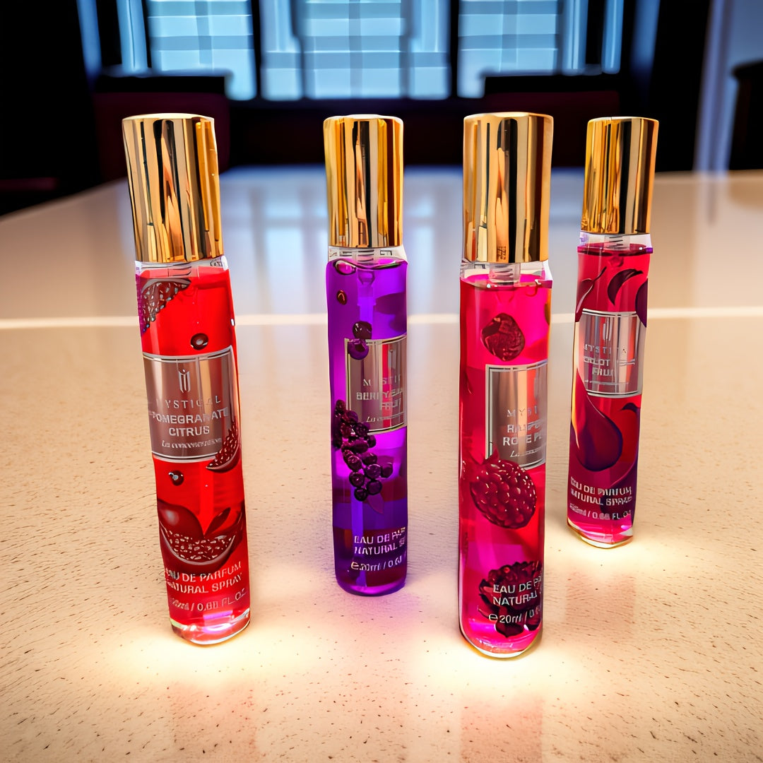 MYSTICAL Women'S Perfume Gift Collection, Fresh And Fruity, Unisex, Convenient Travel Kit, Long-Lasting Scent, Ideal for Mother'S Day, Valentine'S Day, Birthday Suggestions, Everyday Perfume, Suitable for Dates And Gifts