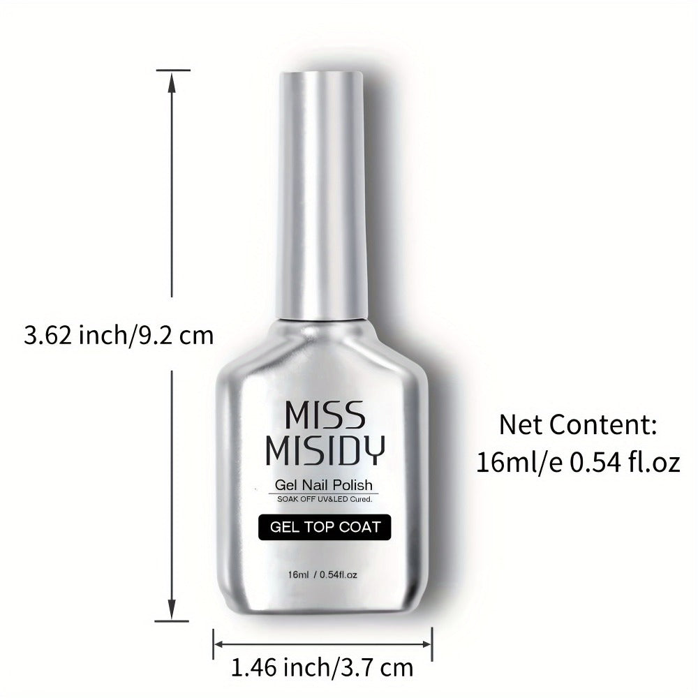 Gel Base Coat and Top Coat Set 2Pcs Super Shine Finish Long Lasting Soak-Off LED UV Nail Lamp Gel Polish Foundation Seal Manicure Kit Nail Art Essentials Gift for Women