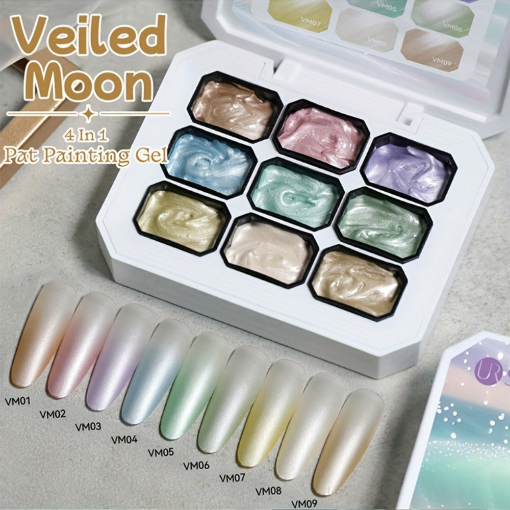 UR SUGAR 4IN1 Pat Ombre Gel Nail Polish Easy Gradient Painting Gel for DIY French Nail Manicure Solid Varnishes Paint Art Gel