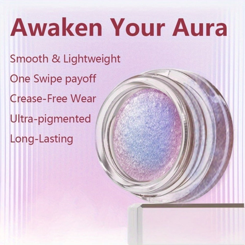 Glitter Eyeshadow Gel Jelly Holographic Shimmer, Indigo Twilight Gradient Purple Eye Makeup, Waterproof Long-Lasting Formula for Party Halloween Festival Looks