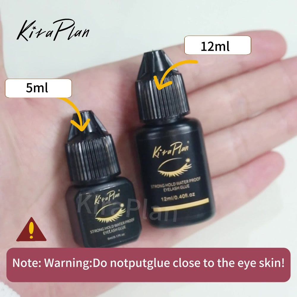Self-Grafting Eyelash Glue Quick Dry Black Adhesive for Individual Lash Extensions DIY Cluster Application No Smell No Irritation Perfect for Beginner Lash Tech