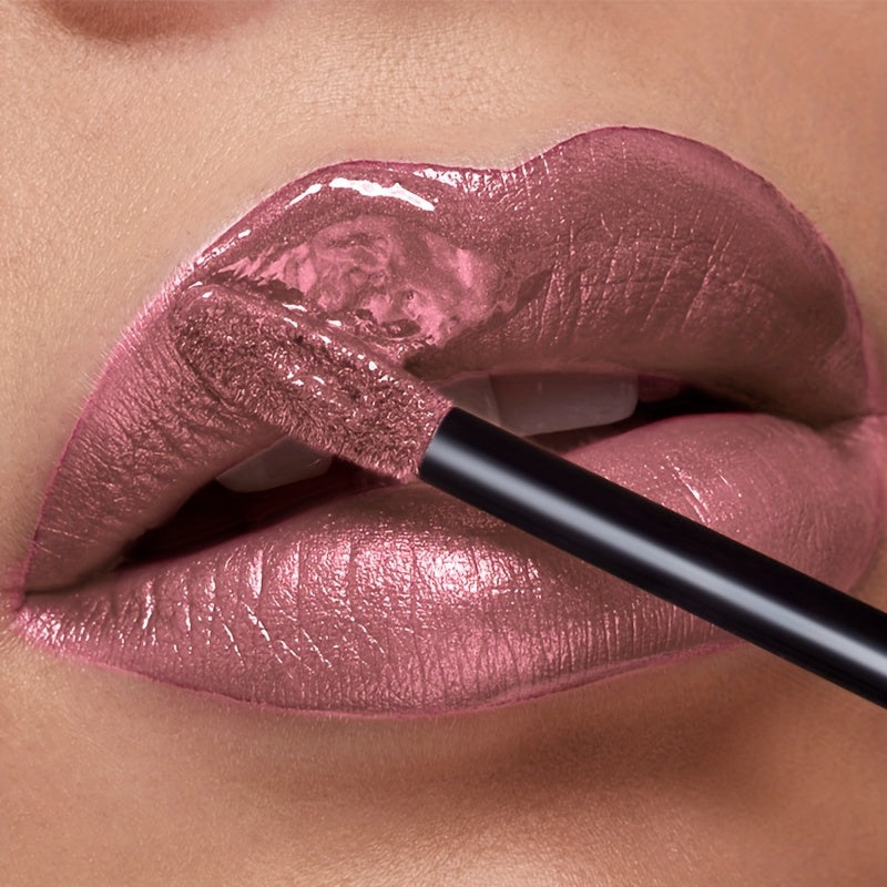 Shimmer Liquid Lipstick — Highly Pigmented Metallic Lip Gloss | Long-Lasting Non-Sticky | Plant Squalane Formula | 24 Shades for All Skin Types