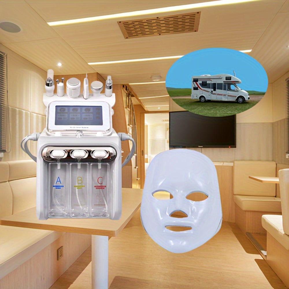[Halloween Gift] Hydrogen-Oxygen Microbubble Beauty Device, Dual Large Pump 6-In-1/7-In-1 Hydrogen-Oxygen Microbubble Beauty Device, Facial Care, Home Beauty Device, Heartfelt Gift