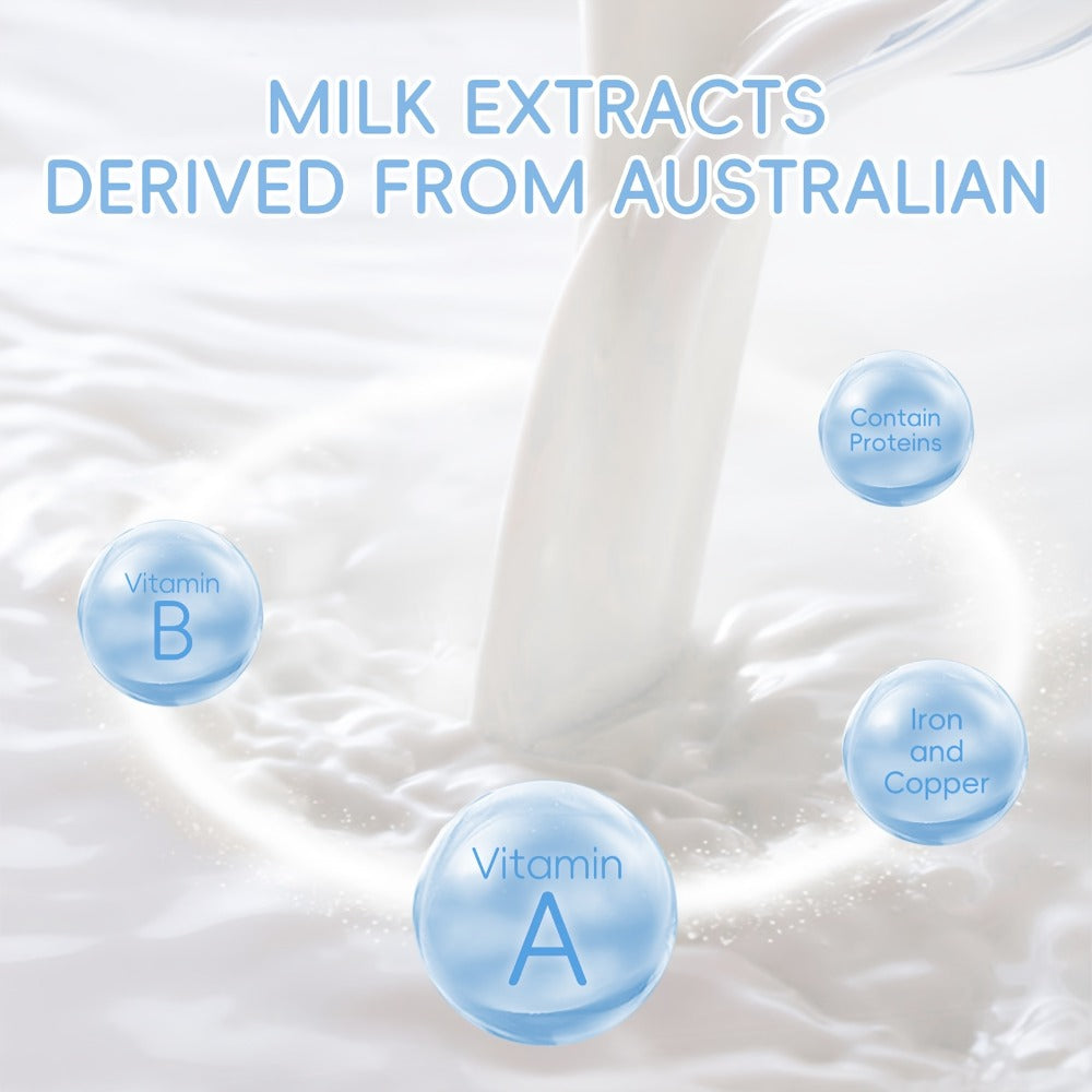 A Skincare Set That Nourishes Your Skin with Milk, Featuring Five Pieces Enriched with Milk Extract, Niacinamide, Alpha-Arbutin, And Vitamin E, Ideal for Dry to Normal Skin. A Perfect Gift for Occasions Like Valentine'S Day, Mother'S Day