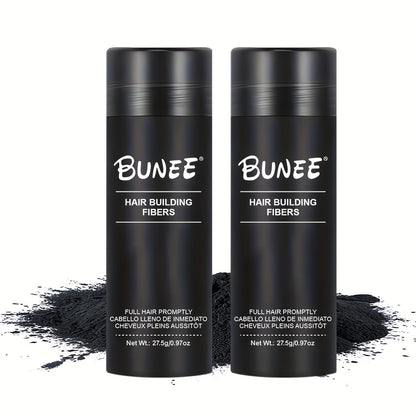 Hair Fiber Powder 27.5g Hairline Powder 2pcs Set — Instant Hair Loss Concealer for Thinning Hair, Parting & Receding Hairline Coverage for Men and Women