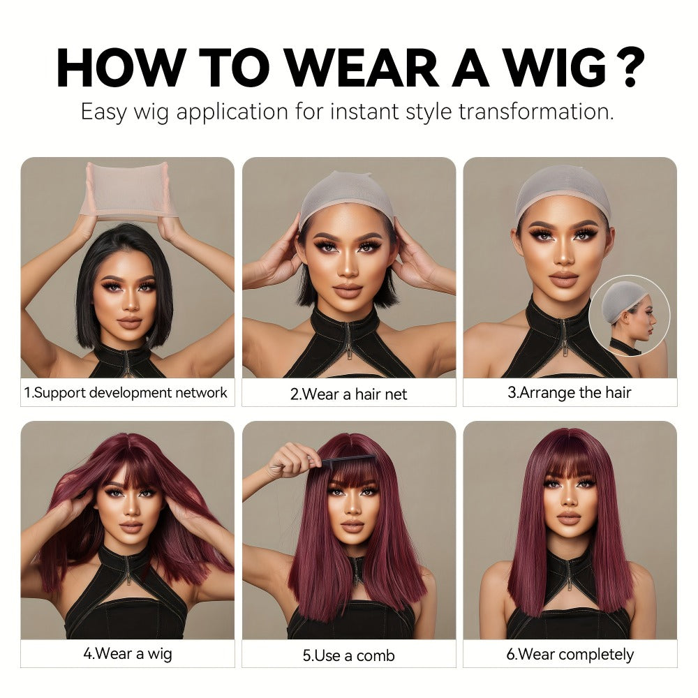 12-inch Women's Elegant Gray Bangs Curly Wig, Synthetic Fiber Wig with Rose Hair Net And High-Temperature Fibers Perfect for Cosplay, Parties, Halloween, Celebrations, And Casual Attire, Versatile for Any Occasion