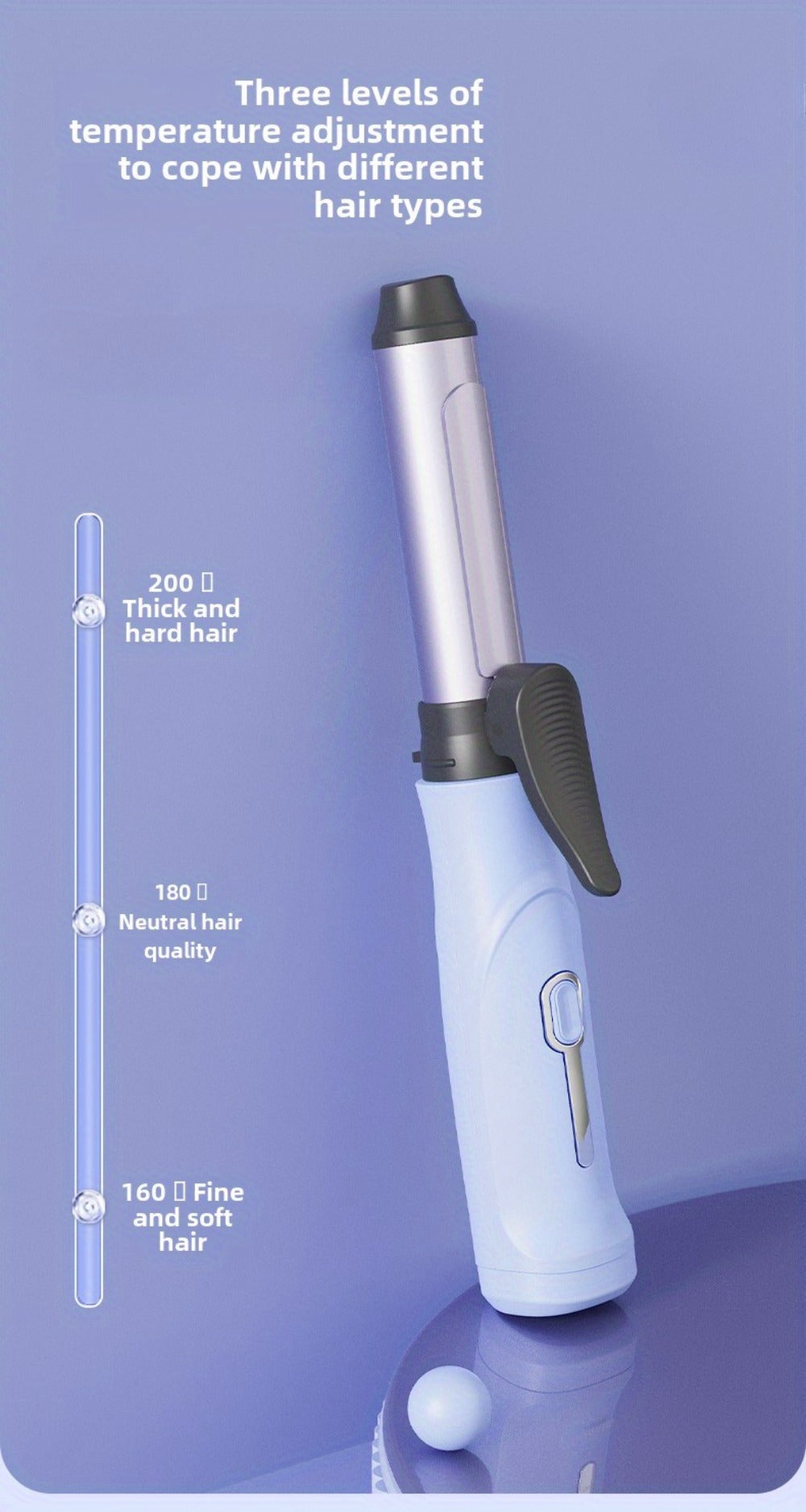 Portable Wireless Mini Hair Curling Iron Long Lasting Style Airy Bangs Big Wave Permanent Hairdressing Tools Additions for Students