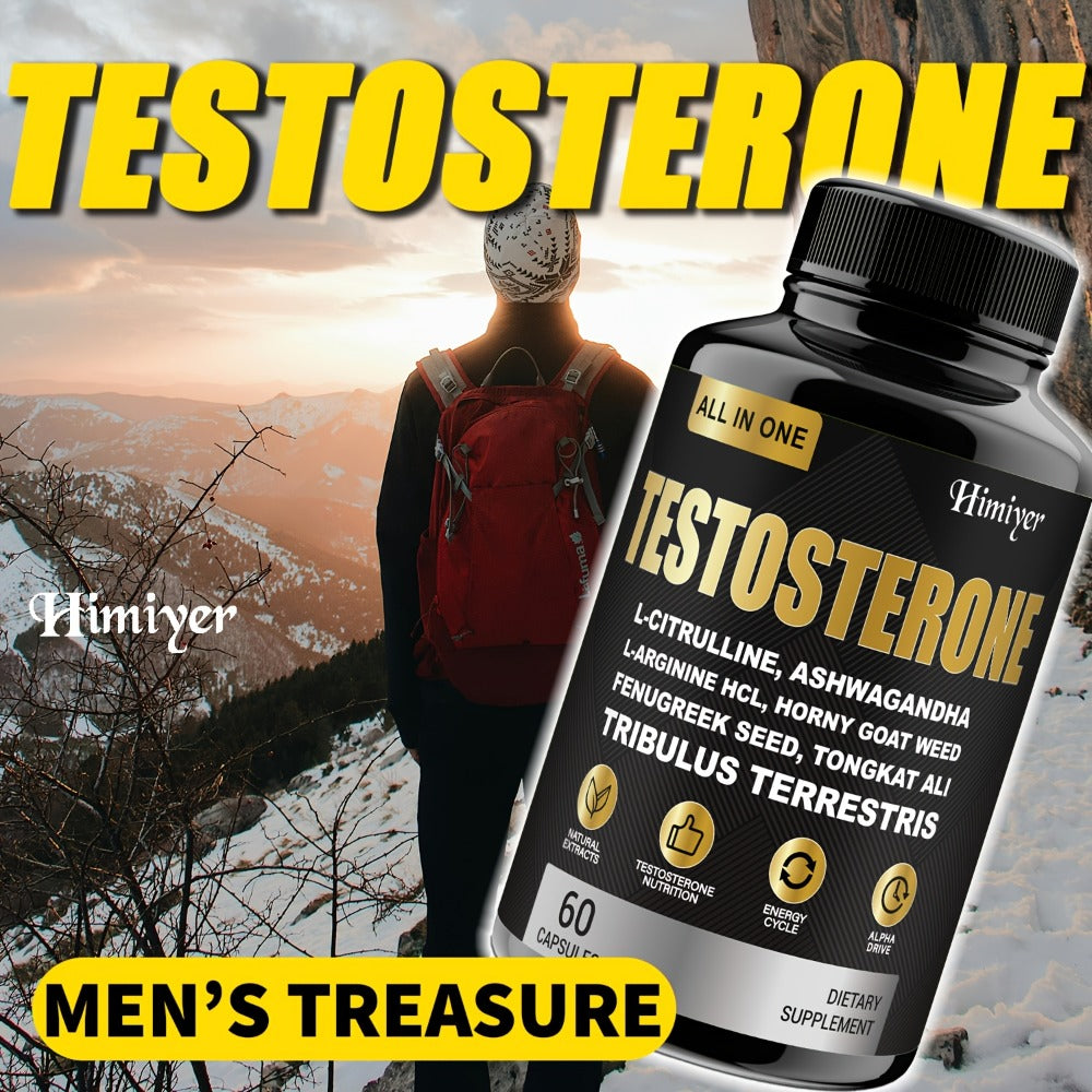 5 Packs Testosterome Dietary Supplements Capsules For Men With Tongkat Ali, Horny Goat Weed, L-Citrulline L-Arginine, Ashwagandha, Men'S Health And .