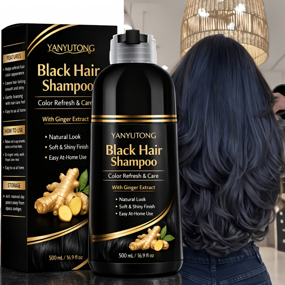 Hair Dye Shampoo 3-in-1 Herbal Ammonia-Free Quick Color in 15 Minutes - Long Lasting 30 Days Semi Permanent Hair Color Moisturizing Cleansing Black Brown Red Chestnut Multi Color
