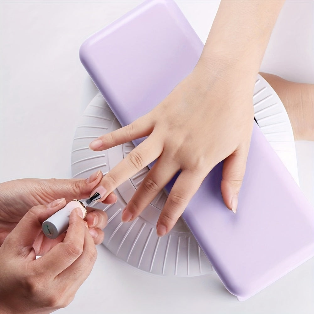1pc Folding Nail Armrest, Nail Technician Hand Support - Salon Wrist Bracket - Nail Pillow - Nail Pillow Armrest - Portable Scaffold - Nail Station Essentials