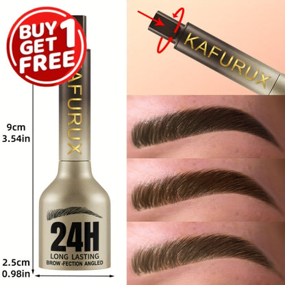 Long-Lasting Waterproof Eyebrow Pencil 2pcs Set - Sweatproof Brow Makeup with Eyebrow Powder & Setting Formula, Easy to Use, Brown, Earth Tone & Black Eye Makeup for All Skill Levels