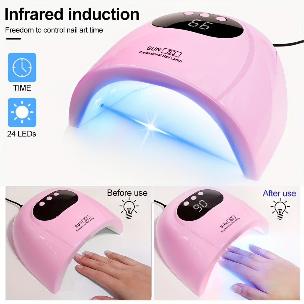 USB Nail Dryer Nail Art Lamp Nail Lamp for Drying Nail Lamp Drying Polish Varnish Professional Gel Polish Drying Lamp for All Gel Nail Polish Manicure Pedicure Salon Tools for Smart Lamp Wholesale Professional Nail Art Drying Lamp