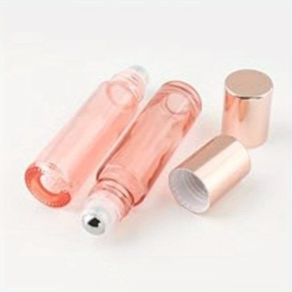 Glass Roller Bottles for Essential Oils – 14-Pack 10ml Refillable Roll-On Perfume Containers with Stainless Steel Roller Balls, Caps & Funnel – Leak-Proof Travel Bottles for DIY Oils & Fragrance