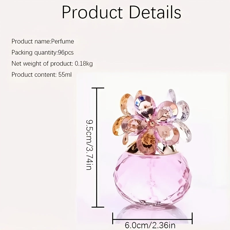 A Bottle of Women'S Perfume with a Subtle Fragrance, Refillable Essential Oil Spray, Vintage Perfume Bottle. It Blends Notes of Citrus, Jasmine, Red Rose, And Wood, Offering a Long-Lasting Scent, Perfect for Women Who Enjoy a Lasting Floral Aroma