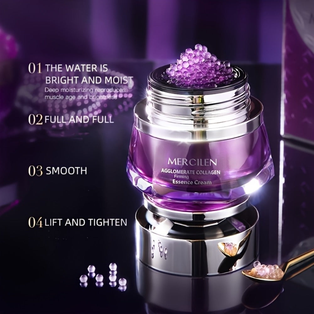 Moisturizing Collagen Essence Cream, Containing Niacinamide, Hyaluronic Acid Collagen, Moisturizing And Moisturizing Skincare, Make Light Beige Younger Looking, Suitable for All Light Beige Types