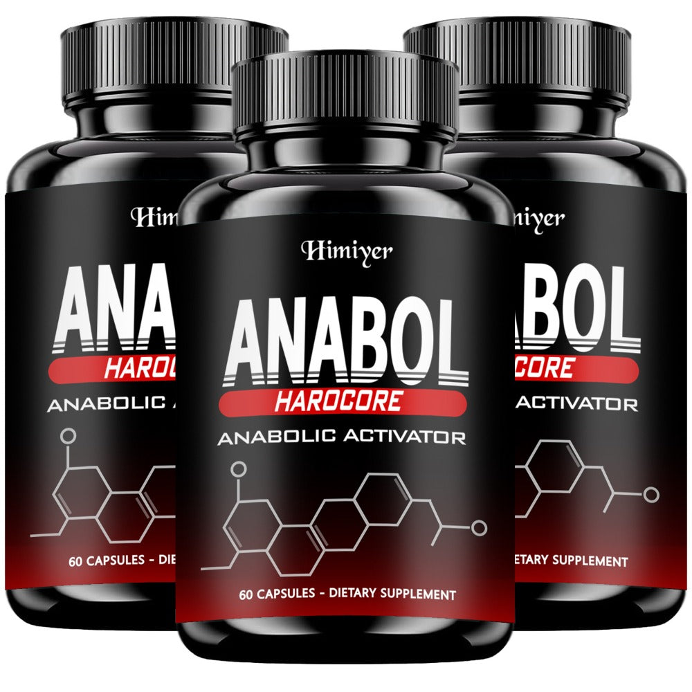 1/2/3pcs Anabol Hardcore Anabolic Activator, Dietary Supplement for Men - Advanced Energy, Strength, And Wellness Formula, 60 Capsules, 2-Year Shelf Life