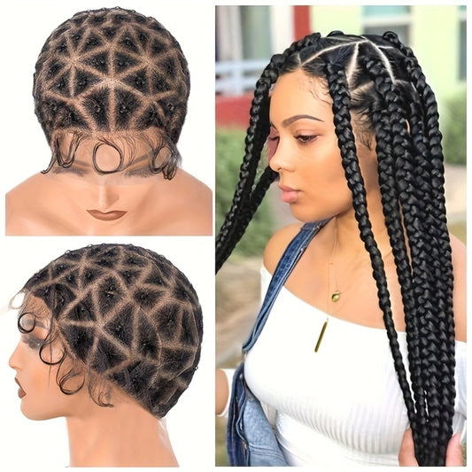 Wig Caps with Braids And Baby Hair, Double Full Lace Design for Wig Creation, Breathable Lace Caps, And Glueless Hair Net Liners for Crochet Wigs.