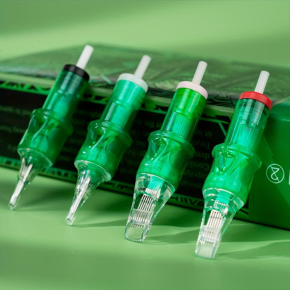 A Set of 20 Disposable Tattoo Needles for Magicians, Featuring High Transparency, Adjustable Lines, Various Gauges, Excellent Rigidity, Lasting Sharpness, And Ample Ink Capacity, Perfect for Both Professional Tattoo Artists And Novices