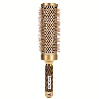 Round Hair Brush Nano Ceramic Ion Professional – Heat Resistant Styling Roller Comb for Voluminous Bangs, Wavy Curls & Blow Dry – 4 Sizes: 25mm, 32mm, 45mm, 53mm