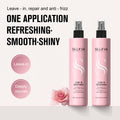SILLKVA Leave-In Spray - Deep Conditioning Anti-Frizz For Smooth, Shiny Hair. Instant Hydration, No Rinse. /Heat Shield. Portable For Dry, Sun-Damaged, Damaged & All Hair. -heat Protectant For Hair (6.55Oz)